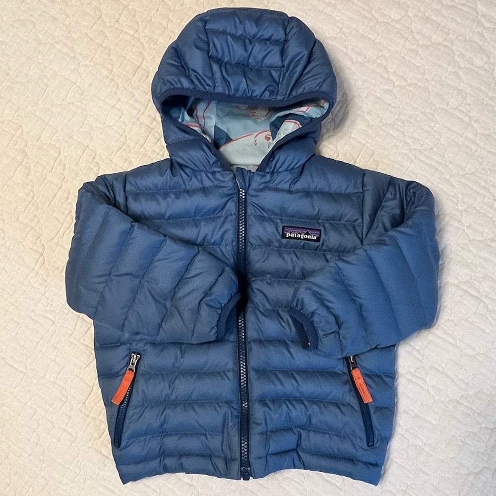 Patagonia Reversible Down Sweater Hoodie - Toddler Size 3T